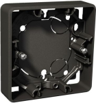 Mounting box, Exxact, surface mount, 1-gang, low (21mm), IP21, anthracite WDE003351 | 3606480209512
