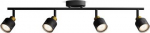 Ceiling/wall spotlight Niall, GU10, 4x5W, IP20, black and brass 929004109301 | 8720169300132