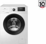 TCL Washing machine | FF1024WA2 | Energy efficiency class A-10% | Front loading | Washing capacity 10 kg | 1400 RPM | Depth 61 cm | Width 59.5 cm | Display | LED | Steam function | White FF1024WA2 | 6933749537855