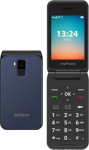 myPhone Flip | LTE | Navy Blue | 2.8 " | TFT | 48 MB | 128 MB | Bluetooth | 2.1 | USB version Type-C | Built-in camera | Main camera resolution 1.3 MP | 1000 mAh TEL000900 | 5902983624998