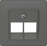 DELTA i-system carbon metallic Cover plate UAE connection socket suitable for Ackermann Cat. 3 2x 8-pole, 55x 55 mm DELTA switches and socket outlets � design and quality to perfection from Siemens. Due to its eternally stylish shapes and a multitude ...