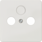 TV/RF/SAT outlet cover plate, white, DELTA profil 5TG1828-2 | 4001869368207