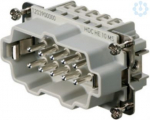 HDC HE 10 MS insert, Male, 500 V, 16A, 10P 1203900000 | 4008190169916