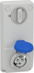 Unika interlocked socket, 16A, 2p+E, 200...250 V AC, IP44, panel. range of product: PratiKa - product or component type: interlocked socket - device short name: Unika socket - plug, socket category: low voltage - poles description: 2P + E - network t ...