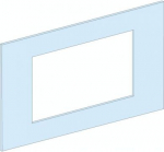 Front plate, PrismaSeT P, for ComPacT NS1600b to 3200, 8M, fixed, white, RAL 9003 LVS03716 | 3606481872616