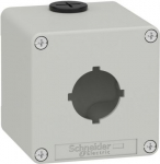 Empty control station, Harmony XAP, XB2 SL, zinc alloy, grey, M20, 1 cut out 30mm with notches, 80x8 XAPD1601 | 3389110001051