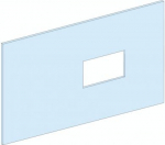 Front plate, PrismaSeT P and G, for INS250-INV100/160/250, 5M, Vertical, fixed, W600/W650, white, RA LVS03248 | 3606481872999