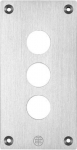 Front plate with fixing screws, Harmony XAP, metal, 3 cut-outs, 22mm, 72 x 138 mm XAPE303 | 3389110628043