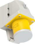 CEE-wall mounted plug 4x32A (3P+PE) 4h IP44 yellow with lid 524-4D | 9003399046155