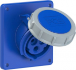 CEE-flanged socket 3x16A(2P+PE) 6h IP67 TT 92x100 sloping blue 4132-6TT | 9003399590320