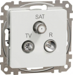 End-of-line TV / R / SAT socket 4dB , white Sedna Design SDD111481 | 3606481466150