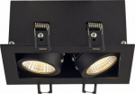 Iebūv. gaismeklis KADUX 2 SET LED 14W 3000K 38&deg; SLV, matēts melns, 1290lm 115710 | 4024163158015