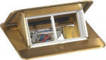 Pop-up box to be equipped - 4 modules - brushed brass 054016 | 3245060540166