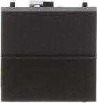 Color: Anthracite.   Rated voltage: 110 - 250 Vac   Rated current: 16 A   Screwless terminals   1-gang, 1-way - Normally Closed (NC) contact   Locator lamp option not available   Size: 2 modules. 2CLA220460N1801 | 8427238067544