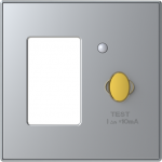 Color: Silver.   Cover plate for circuit breaker & RCD code: 8134.1, 8134.2 & 8134.3. 2CLA853400A1301 | 8427238166940