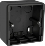 Mounting box, Exxact, surface mount, 1-gang, high, IP44, anthracite WDE003461 | 3606480554193