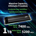 SSD AGI 750xTBW rating MTBF 2000000 h Read speed 7400 MB/s Write speed 5200 MB/s NVMe Yes PCI Express 4.0 M.2 1000 GB AGI1T0G44AI828-CB AGI1T0G44AI828-CB | 4718009612600