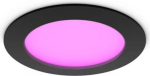 Hue Slim recessed ceiling light, black, 14W, 170mm, 1500lm, IP44, White and Color Ambiance 929004291301 | 8721103109415