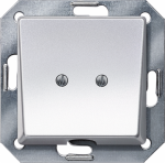 Outlet plate, aluminium, 55x55mm, DELTA i-system 5TG1251 | 4001869234359