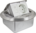 Socket-outlet, Unica System+, complete product  silver INS52174 | 3606489938321