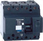Miniature circuit breaker (MCB), Acti9 NG125N, 4P, 100A, C curve, 25kA (IEC/EN 60947-2) 18660 | 3303430186601