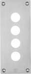 Front plate with fixing screws, Harmony XAP, metal, 4 cut-outs, 22mm, 72 x 171 mm XAPE304 | 3389110628067