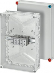 Cable junction box K 7055 300x450x170mm with 5-pole terminal 16-50 mm&sup2;, with lid, grey IP65 60001001 | 4012591105398