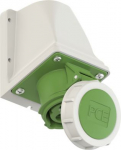 Wall mounted socket 3x16A (2P+PE) 10h IP67, green 1132-10 | 9003399102165