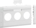 Frontplate 3-gang socketoutlet f. BRA/H/S120 with LF stackable hfr traffic white GB120319016 | 4012740993197