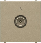 N2250.7 CV TV outlet, champagne, M-type, 2 modules Zenit 2CLA225070N1901 | 8427238138169