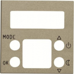 N2240.5 CV Cover plate digital. for thermostat, 2mod, Zenit, Champagne 2CLA224050N1901 | 8427238093000