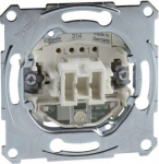 Two-way switch insert 1P, indicator light,10 AX, AC 250 V, Merten MTN3106-0000 | 3606480306884