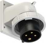 Wall mounted plug 4x16A (3P+E) 400V IP67 black 777142-7 | 9003399742842