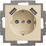 Socket outlet 20 EUCB2USB-92-507, ivory 2CKA002011A6285 | 4011395303863