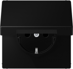 Socket outlet with hinged lid 16A/250V, matt graphite, IP44, LS LS1520BFKLSWM | 4011377188372