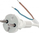 Przew&oacute;d przyłączeniowy z wtyczką nierozbieralną OMY 2X1,5 51.959 | 5901769012745