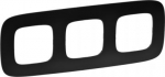 Plate Valena Allure - 3 gang - matt black 754403 | 3414970478535