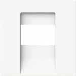 Cover plate TAE, UAE/TAE, USB/VGA/HDMI/loudspeaker/charging 1 gang studio white matt - Busch-art linear 2CKA001710A4167 | 4011395316955