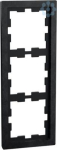 D-Life stone frame, 3-gang, slate p olished MEG4030-6547 | 4042811198015