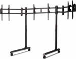 Next Level Racing Floor stand | Tube Freestanding Triple Monitor Stand | Up to 3x43 " | Height adjustment, Tilt | Maximum weight (capacity) 50 kg | Black NLR-R011 | 850041503967