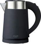 Adler | Kettle | AD 1372 | Electric | 800 W | 0.6 L | Plastic/Stainless steel | 360&deg; rotational base | Black AD 1372B | 5903887809689