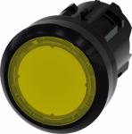 Illuminated pushbutton, 22 mm, round, plastic, yellow, pushbutton, flat momentary contact type 3SU1001-0AB30-0AA0 | 4011209955714