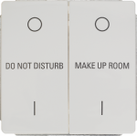 1+1 Rocker switch insert, 2F, Mechanically interlocked, with English inscription, titanium white DELTA style 5TD2863 | 4001869385686