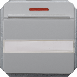 Key card switch, 1 change-over contact, illuminated, silver, DELTA profil 5TG4814 | 4001869232676