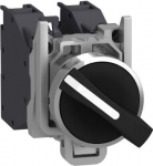 Selector switch, Harmony XB4 - ATEX D, 3 positions, 22mm, 2NO, black, stay put XB4BD33GEX | 3606489485726