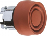 Red flush pushbutton head &Oslash;22 spring return unmarked. range of product: Harmony XB4 - device short name: ZB4 - mounting diameter: 22 mm - operator additional information: coloured boot - additional information: compatible with legend holder. ZB4BP4S  ...