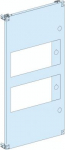 Front plate, PrismaSeT P, for with cut-out for 72x72 or 96x96mm meters, 13M, W400mm LVS03723 | 3606481872388