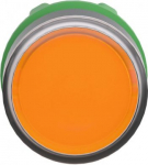 Head for illuminated push button, Harmony XB5, dark grey plastic, orange flush, 22mm, universal LED, ZB5AH053 | 3389110137774