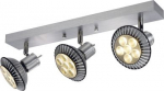 ASTO III wall and ceiling light, alu brushed, 3x GU10, max. 3x 75W 147443 | 4024163104449