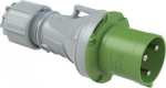 CEE Industrial plug 3x63A (2P+PE) 2h IP44 POWER TWIST green/grey 0331-2 | 9003399942792